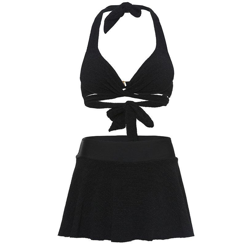 DK游泳衣女款2026新款分体性感小胸聚拢比基尼高级感泡温泉泳装