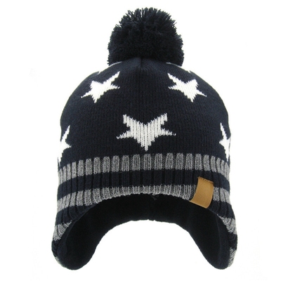 NOABAT五星恐龙加绒针织护耳帽