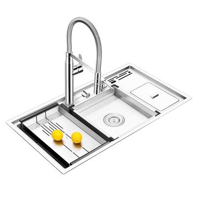 阿萨斯厨房水槽不锈钢多功能台控