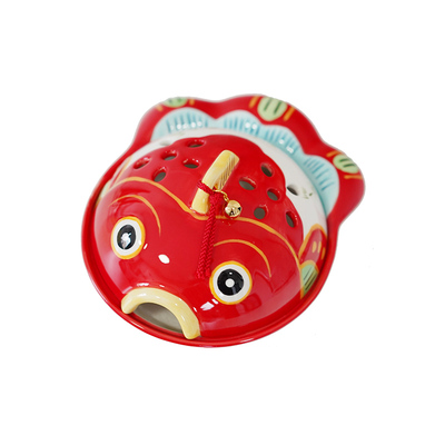 日本进口陶瓷招财猫金鱼蚊香炉