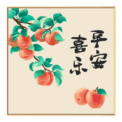 新中式diy数字油画丙烯装饰画