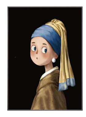 Q版名画客厅卧室中古风