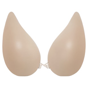 隐形文胸木瓜型提拉防下垂深V聚拢胸贴防滑超大码薄款硅胶乳贴女