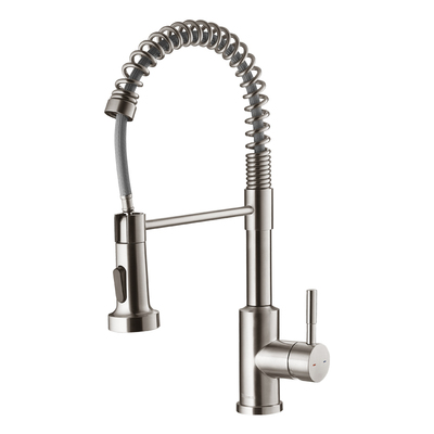 美国TRU防指纹抽拉无铅厨房龙头