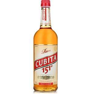 美国进口洋酒 cubita 古贝塔151朗姆酒 75.5度高度烈酒鸡尾酒基酒
