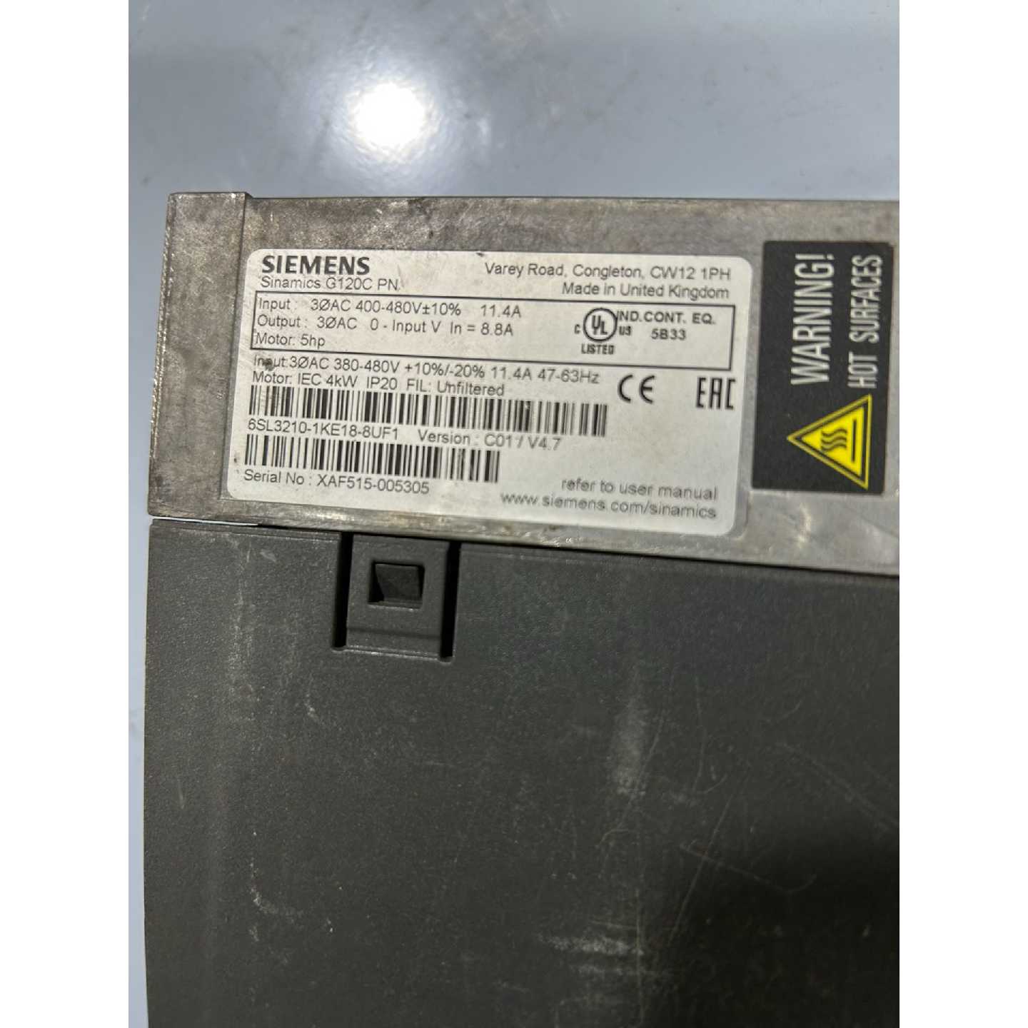 (请询价)6Sl32101Ke188Uf1西门子G120C变频器