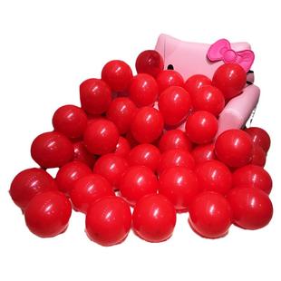 5/10/12/18寸鲜红色气球中国大红喜庆婚礼开业寿宴装饰尾巴球
