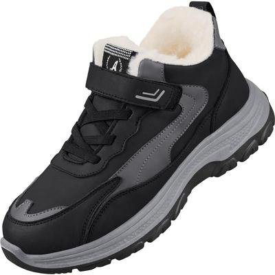 休闲防滑中年爸爸棉鞋羊毛款