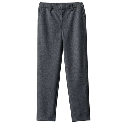 男士羊毛呢子休闲裤修身长裤