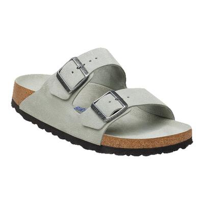 BIRKENSTOCK勃肯绒面革软底拖鞋