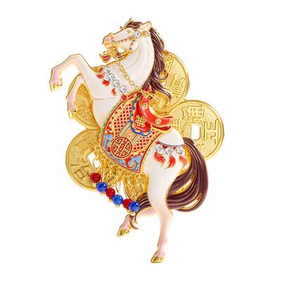 恭王府马到成功旋转冰箱贴新款招财博物馆文创本命年生日伴手礼物