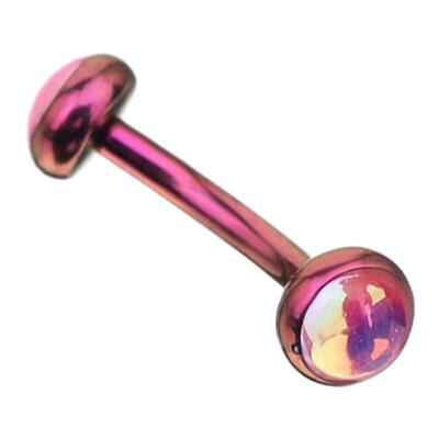 ShinmaF-136钛合金滴胶土酷幻彩眉钉sung钉rook钉耳钉耳骨钉穿刺