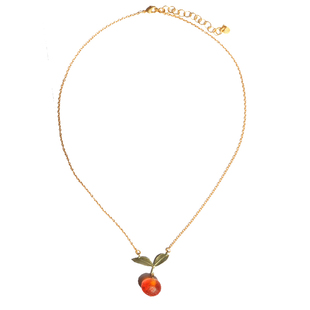 Michael Michaud橙子吊坠项链小众设计复古冷淡风轻奢高级感礼物