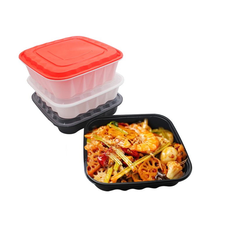 正方形pp锁扣餐盒密封保鲜