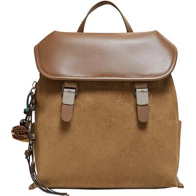 百思图新款女双肩背包