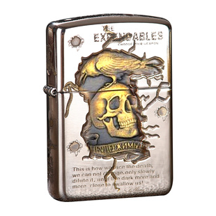 芝宝打火机zippo正版敢死队纯铜男士收藏级zoop浮雕外壳限量版zp