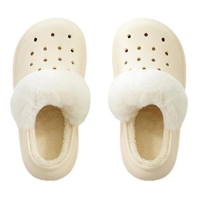 chikoku两穿加绒洞洞鞋防滑保暖