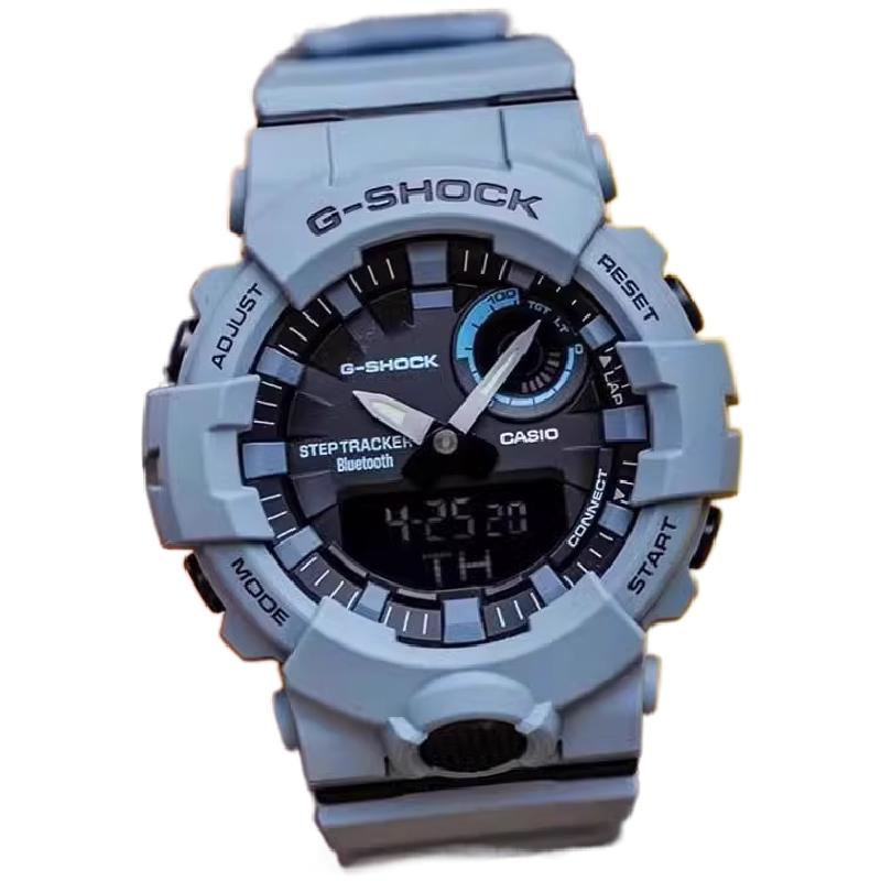 卡西欧Casio G-SHOCK雾霾蓝腕表防水防震蓝牙男女手表GBA800UC-2A