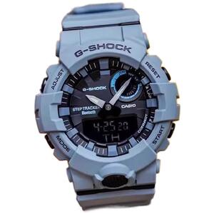 卡西欧Casio G-SHOCK雾霾蓝腕表防水防震蓝牙男女手表GBA800UC-2A