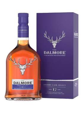 【自营】DALMORE/大摩12年精选雪莉桶苏格兰单一麦芽威士忌700ml