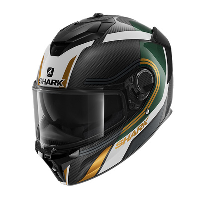 碳纤维摩托车头盔Shark双镜片