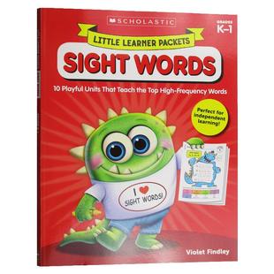 学乐小学英语练习册 高频词汇 英文原版 Scholastic Little Learner Packets Sight Words 儿童单词学习 进口英语书籍SightWords