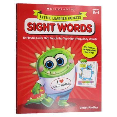 学乐小学英语练习册 高频词汇 英文原版 Scholastic Little Learner Packets Sight Words 儿童单词学习 进口英语书籍SightWords