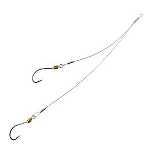 老钓牙伊势尼丸世有倒刺钢丝子线双钩进口防缠绕鱼钩渔具钓鱼用品