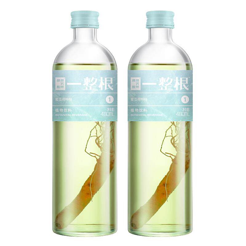 硬核颜究所蜜瓜荷叶味饮品