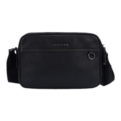 COACH官方男士纯色单肩斜挎包