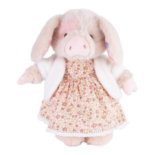 伽百利Gabriel可爱碎花裙毛绒玩具猪猪生肖女友生日儿童礼物男女