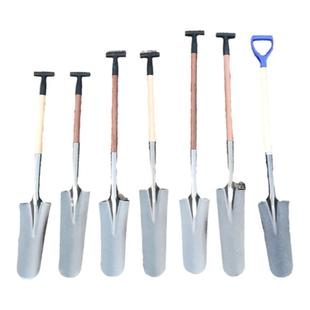 赶海铲子野外铁锹窄口加长加厚农用深挖地挖土挖树户外锰钢铁锨