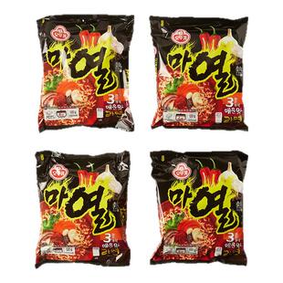 韩国进口不倒翁蒜香3倍辣火热拉面韩式金拉面速食泡面方便面拉面