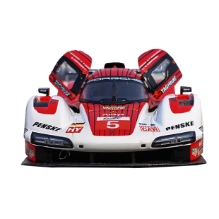 比美高1:24保时捷963勒芒赛事赛车仿真合金汽车模型男孩玩具摆件