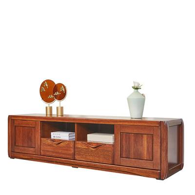 顺心中式实木电视柜落地家用