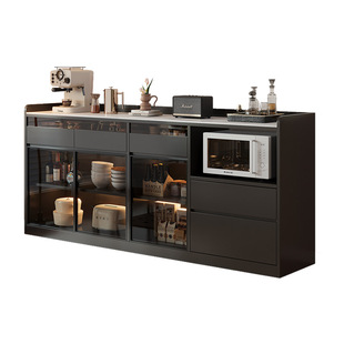 实木餐边柜靠墙一体储物柜客厅置物矮柜家用橱柜厨房酒柜茶水边柜