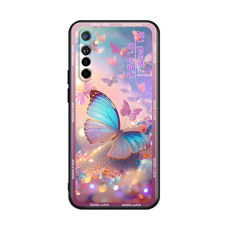 luckrider适用于oppok5网红爆款pcnm00新款手机壳。欧珀k5软硅胶realmext高级感女生realmex2超仙rmx1991紫色