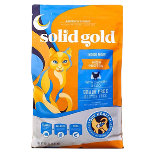 SolidGold金素猫粮素力高进口猫粮成猫幼猫高蛋白鸡肉12磅5.44kg