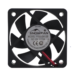 SNOWFAN YY5010H12B 5010双滚珠轴承12V散热风扇充电器直流风机