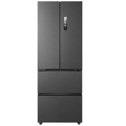 【新品】美的421超薄冰箱法式