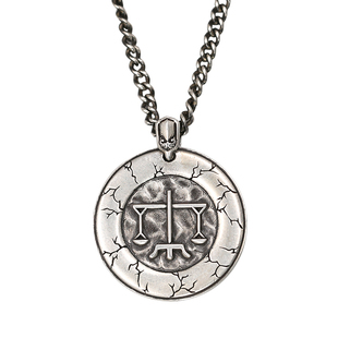 十二星宫系列天秤座S925银吊坠项链挂坠简约男女款送礼物情侣2023