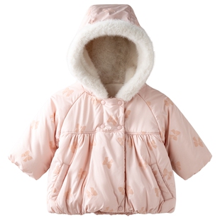 【童话蝶韵】aqpa爱帕宝宝儿童秋冬棉服拉链长袖上衣女宝棉服上衣