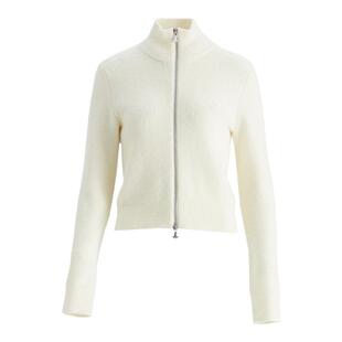 OBEG欧碧倩静酷风双拉链短款羊毛开衫女冬休闲感针织上衣10484077