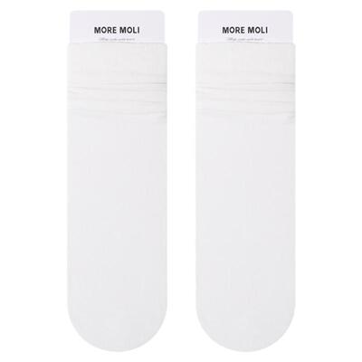 MOREMOLI袜子女莫代尔堆堆中筒
