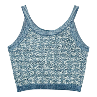 it'real瑞尔秋冬季新款时尚百搭短款针织背心上衣女