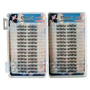 大容量富家千金假睫毛书自然仿真漫画眼睫毛仙女芭比款分段单簇