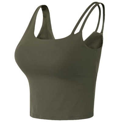 云端贝壳防震聚拢一体式运动文胸