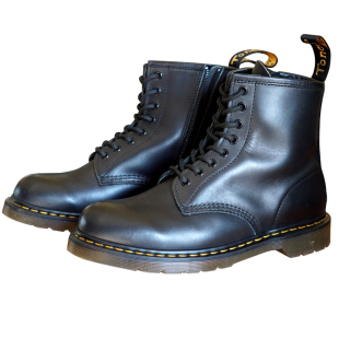 情侣款YKK侧拉链8孔固特异热熔焊接1460马丁靴男女百搭潮休闲皮鞋