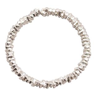 【5克/份】S925纯银精工按克 碎银几两花片多面体三角隔珠DIY编绳