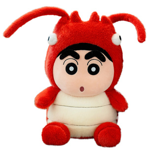 正版蜡笔小新变身蜜蜂公仔毛绒玩具可爱睡觉抱枕布娃娃男孩礼物